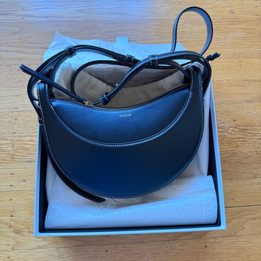 Polene Black Crossbody Bag